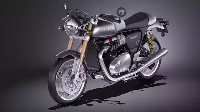 Triumph Thruxton R 2016 3D model