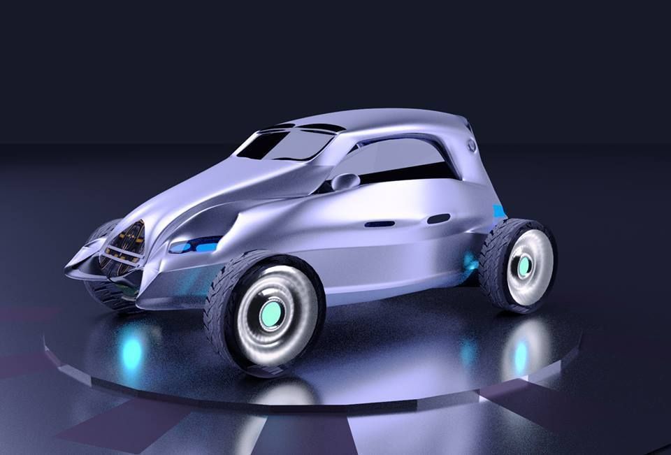 car future 3D model_1