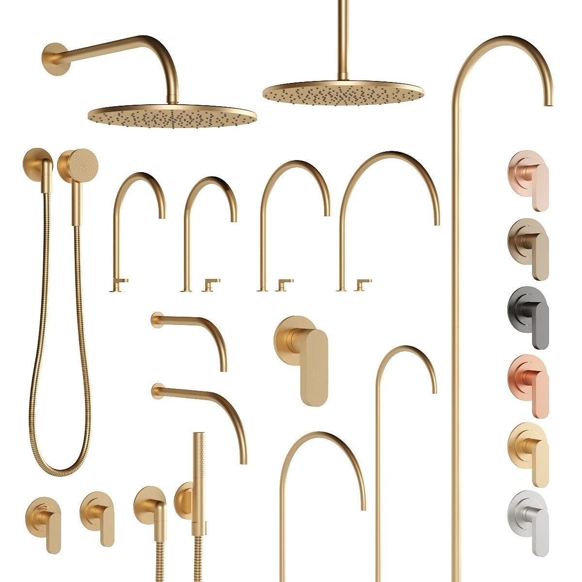 COCOON faucet and shower set - John Pawson collection 3D model_6