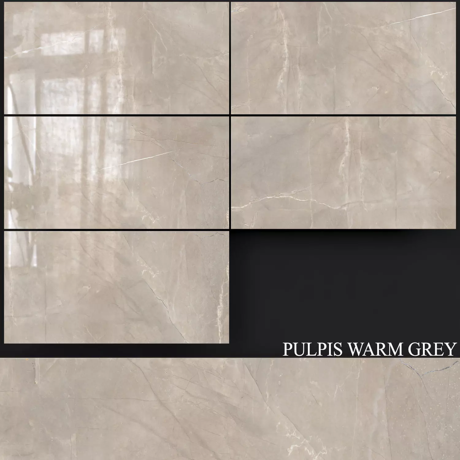 Decovita Pulpis Warm Grey 600x1200 3D model