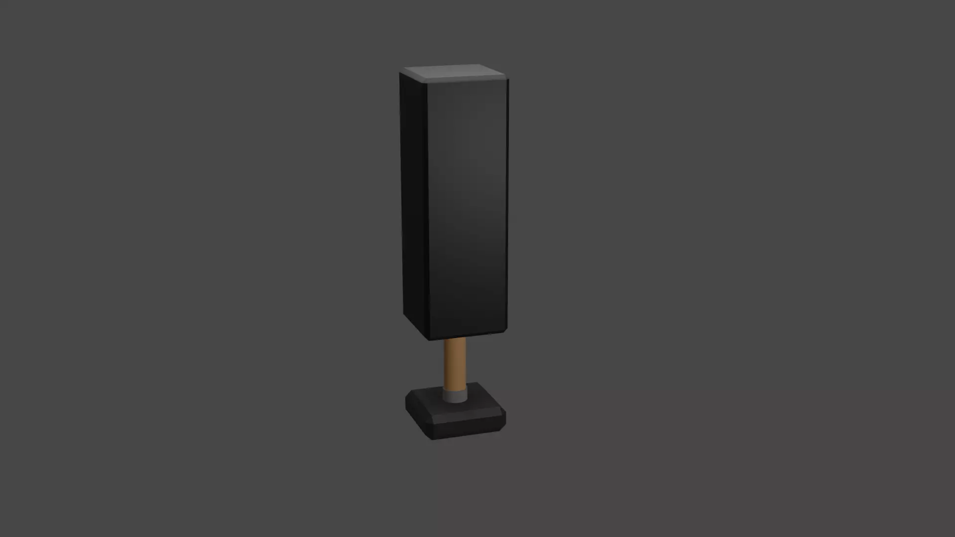 Obstacle speaker Free low-poly 3D model