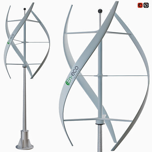 Vertical wind turbine  3D model