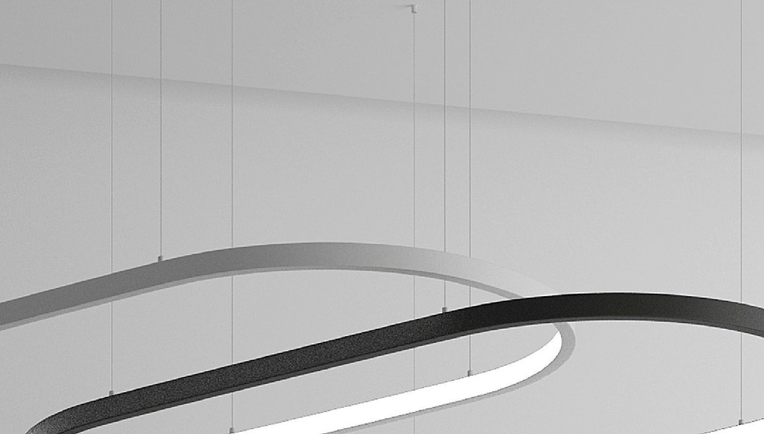 Oval Hanging Lamp 3D model_2