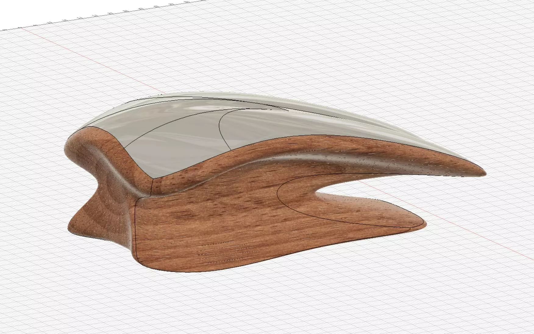 Mouse snail concept 3D model_0