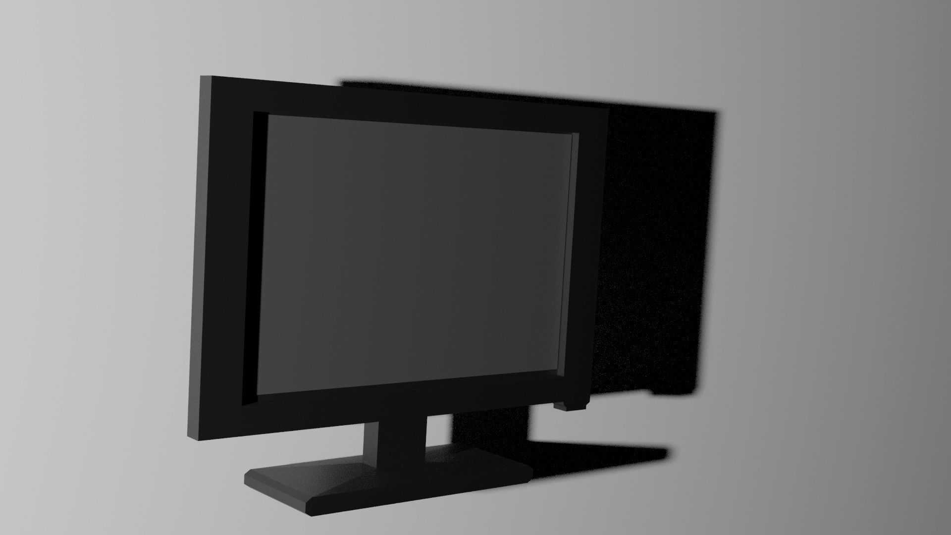 Monitor Low-poly 3D model_1