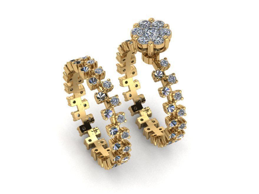 wedding rings 3D print model_4