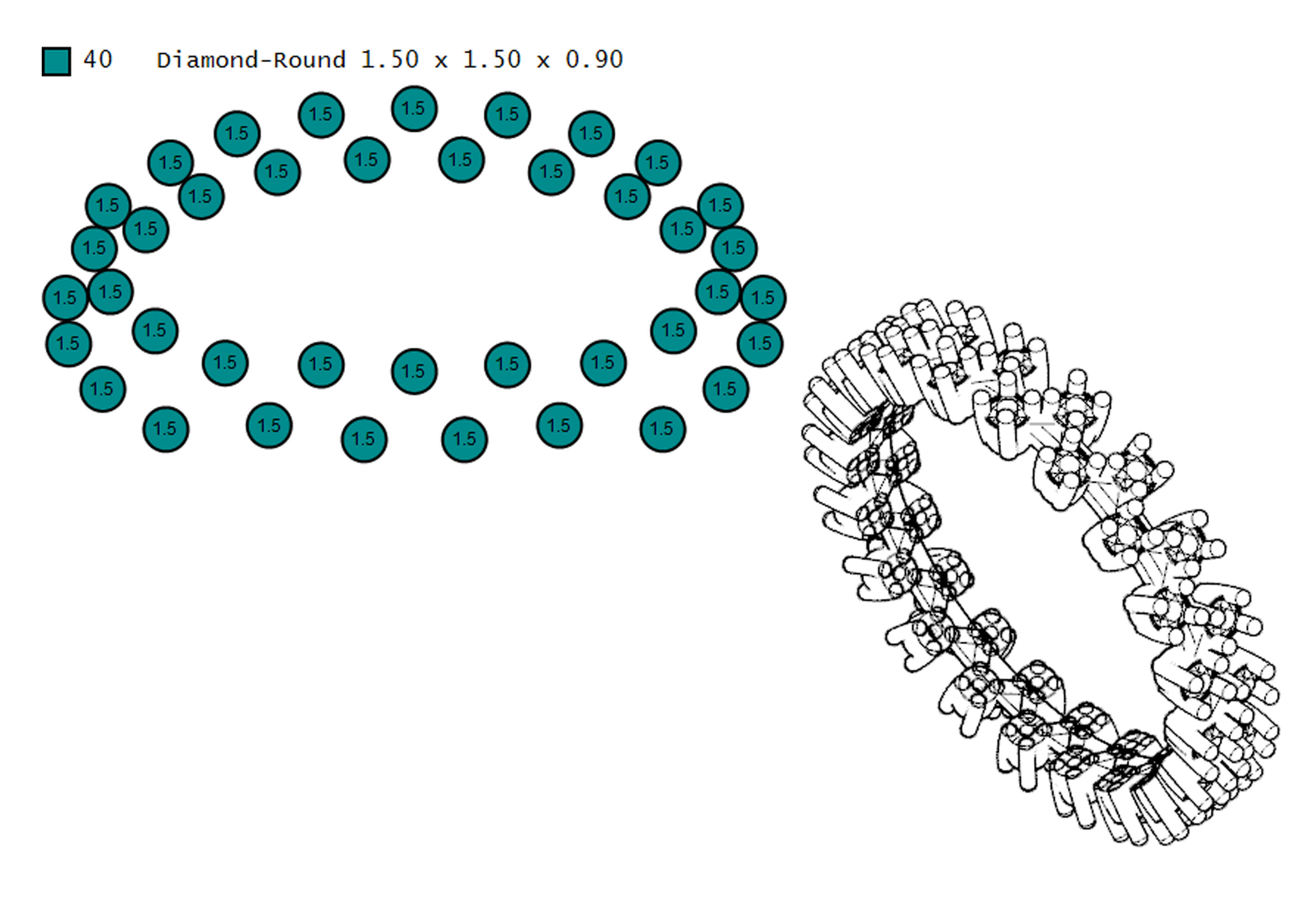 wedding rings 3D print model_7