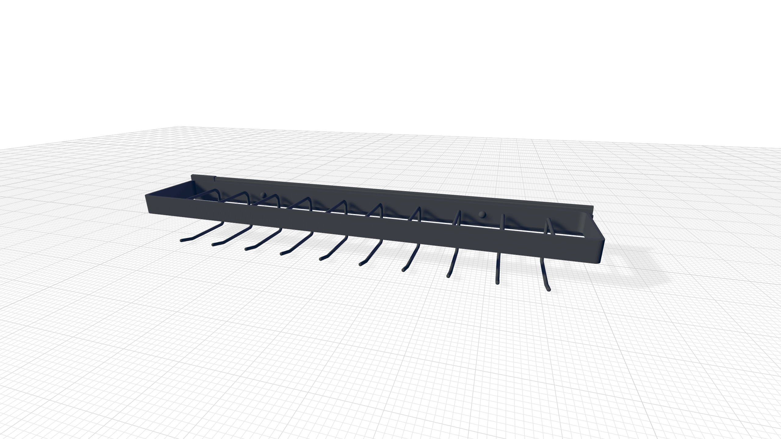 Wall Hook Rack 3D model_5