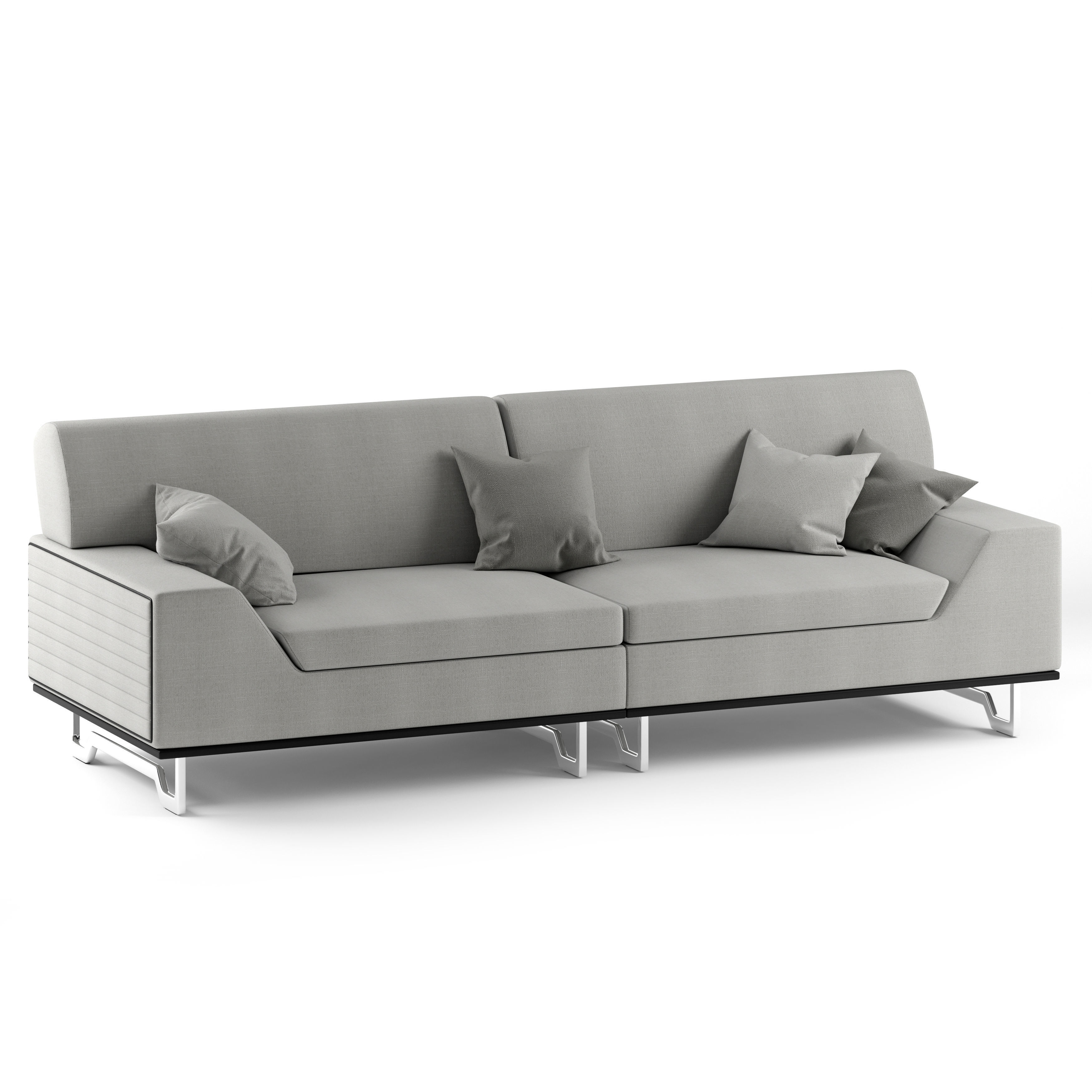 Mercury Sofa 2 3D model_2