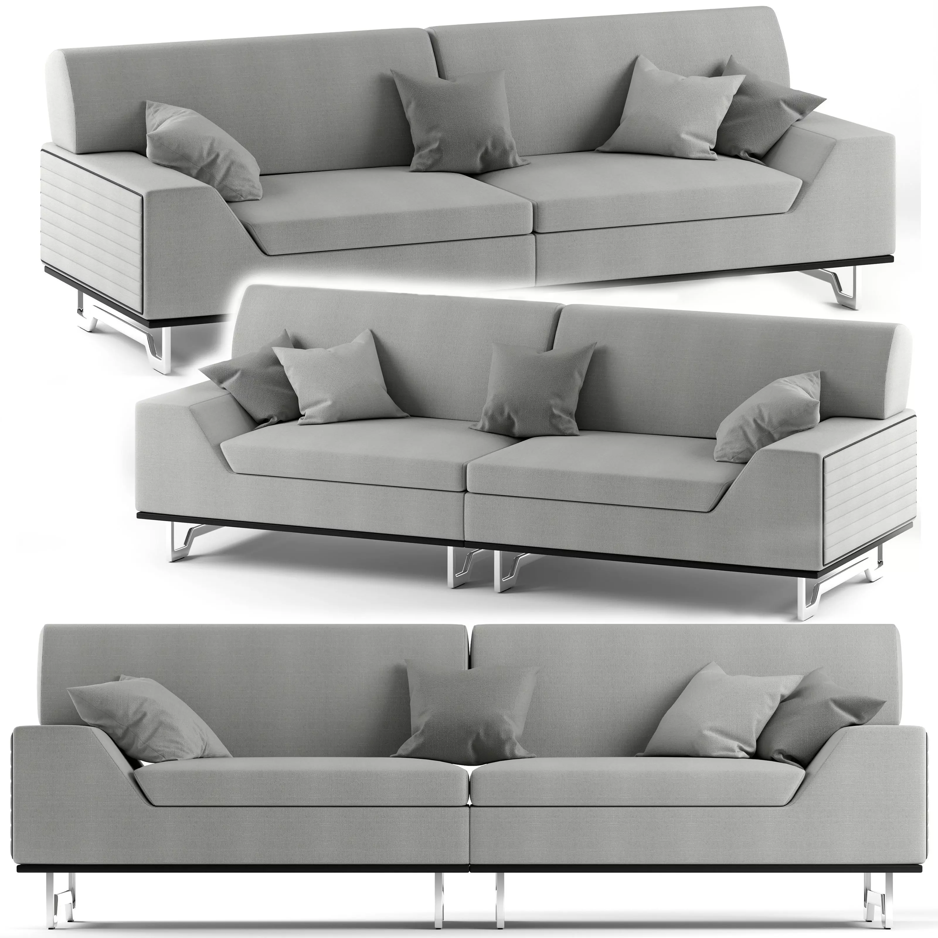 Mercury Sofa 2 3D model_0