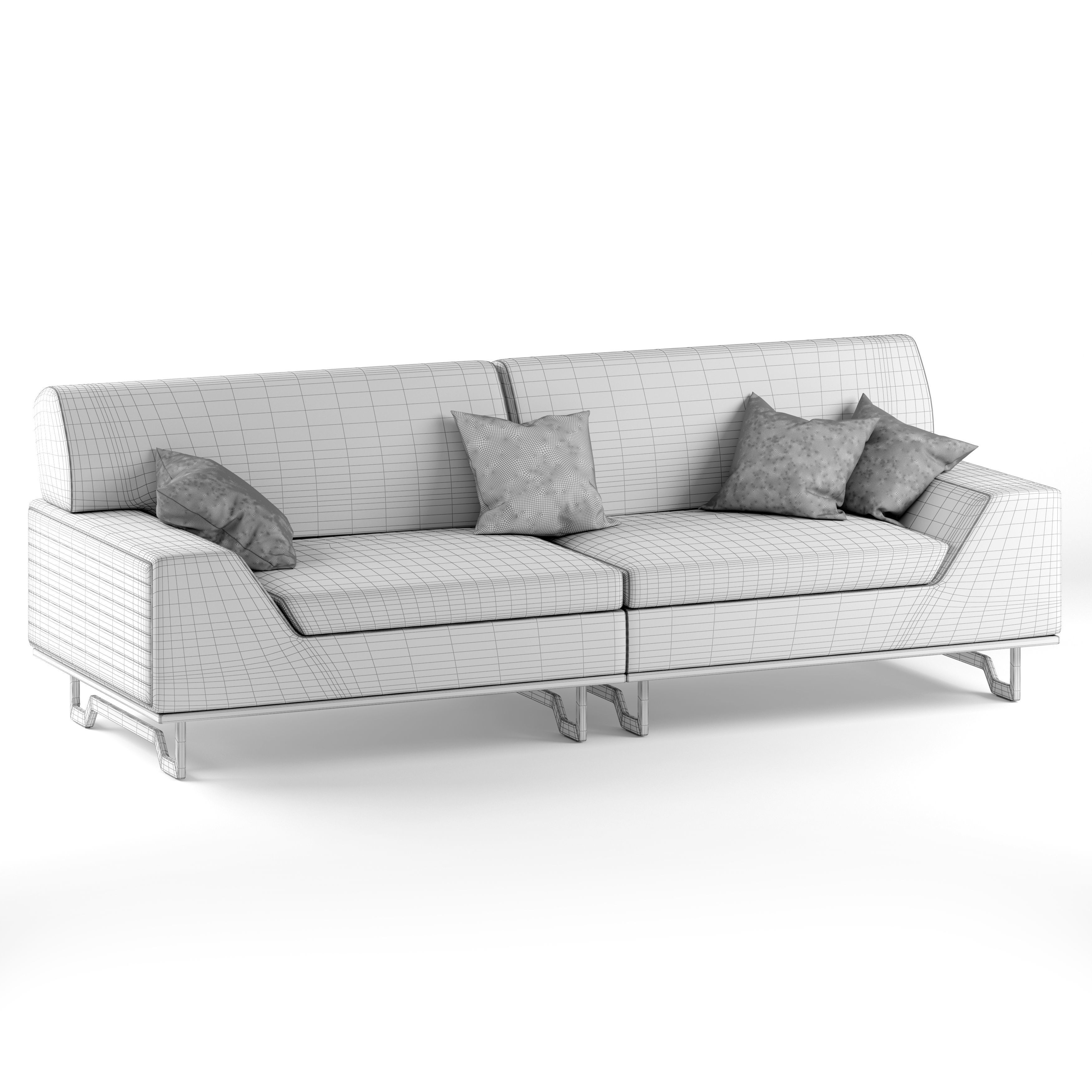 Mercury Sofa 2 3D model_4