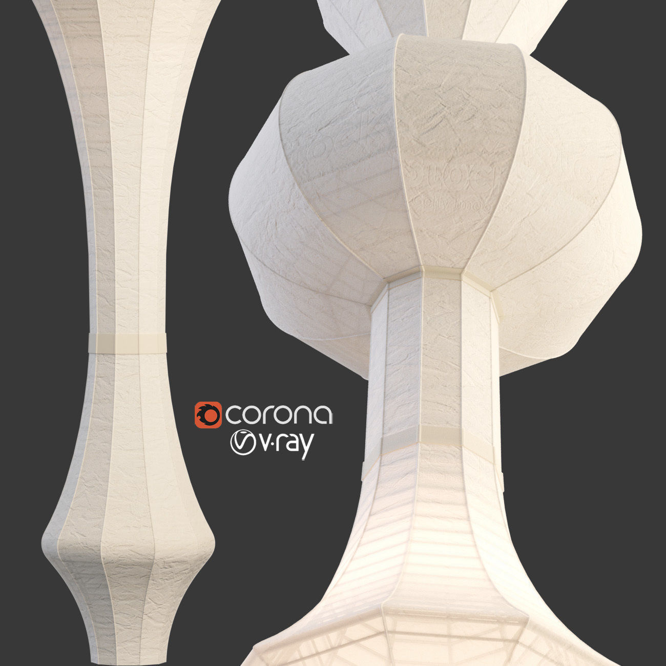 Vitra Akari E 3D model_5