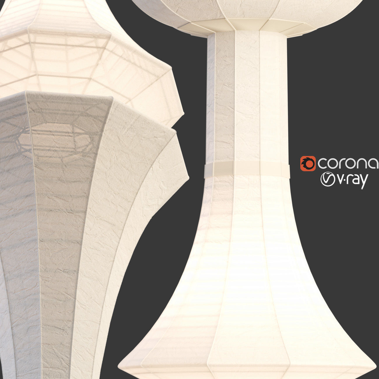 Vitra Akari E 3D model_4