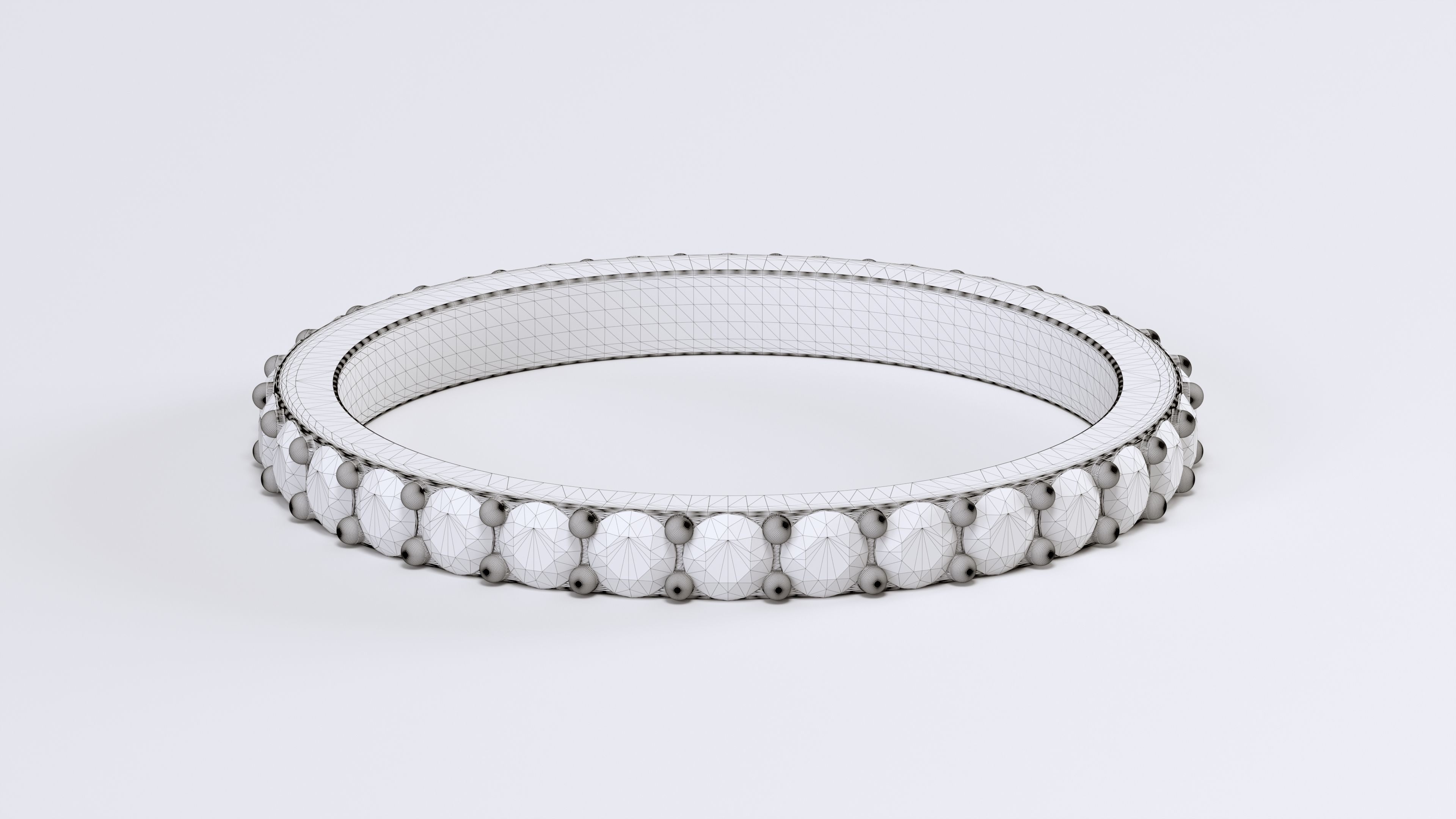 Wedding ring 3D print model_7