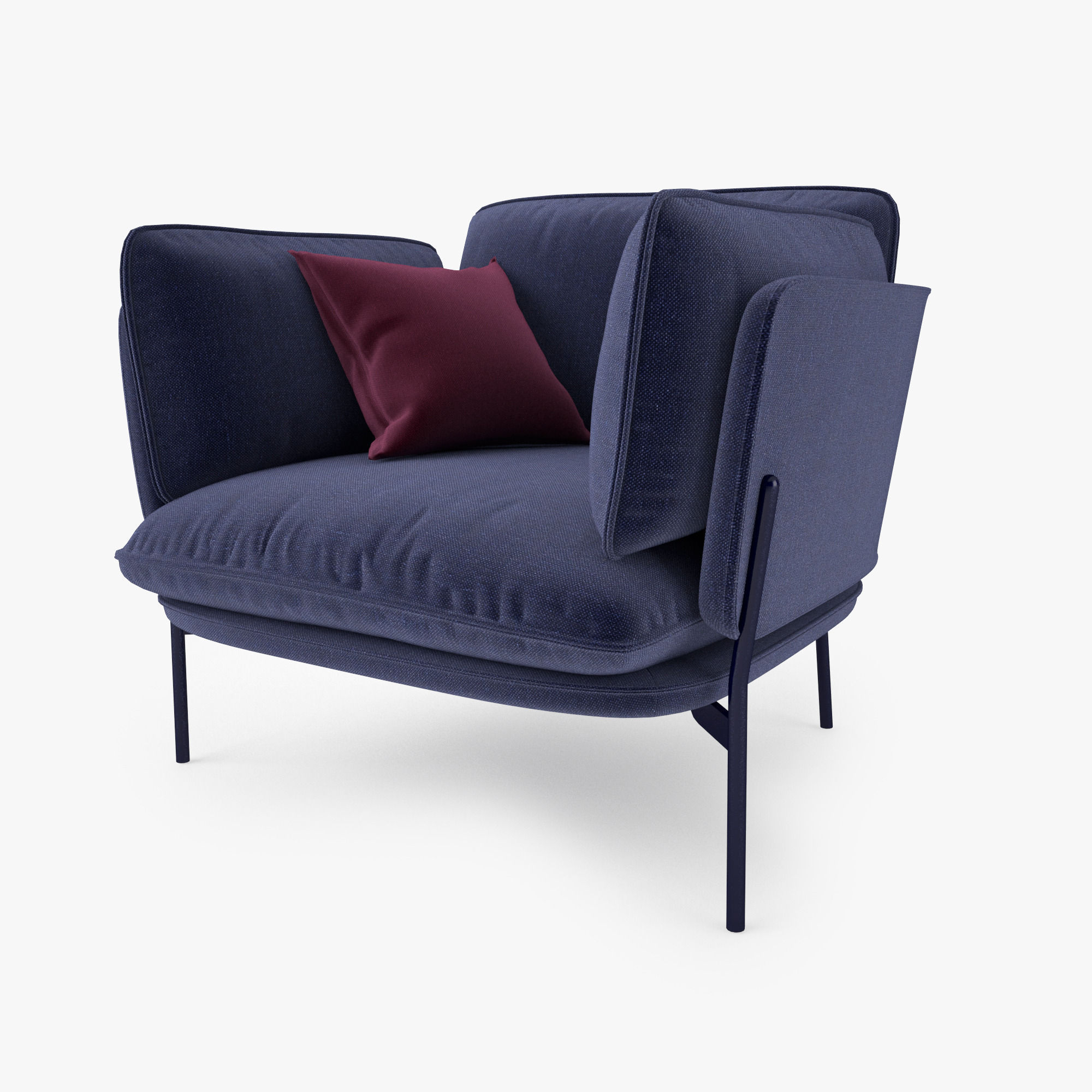 And Tradition Cloud Sofa Collection 3D model_10