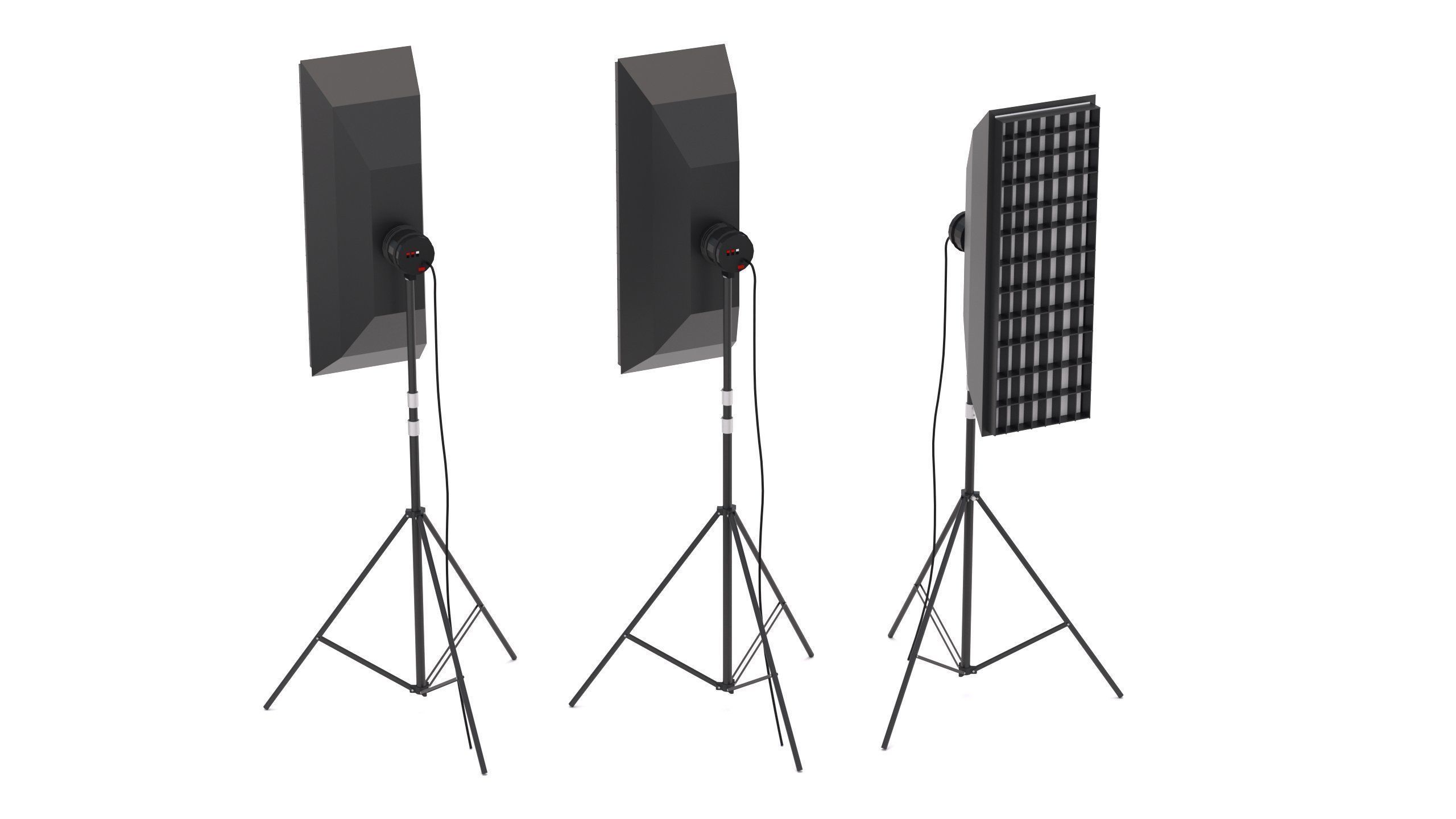 Softbox Studio Light 02 3D model_2