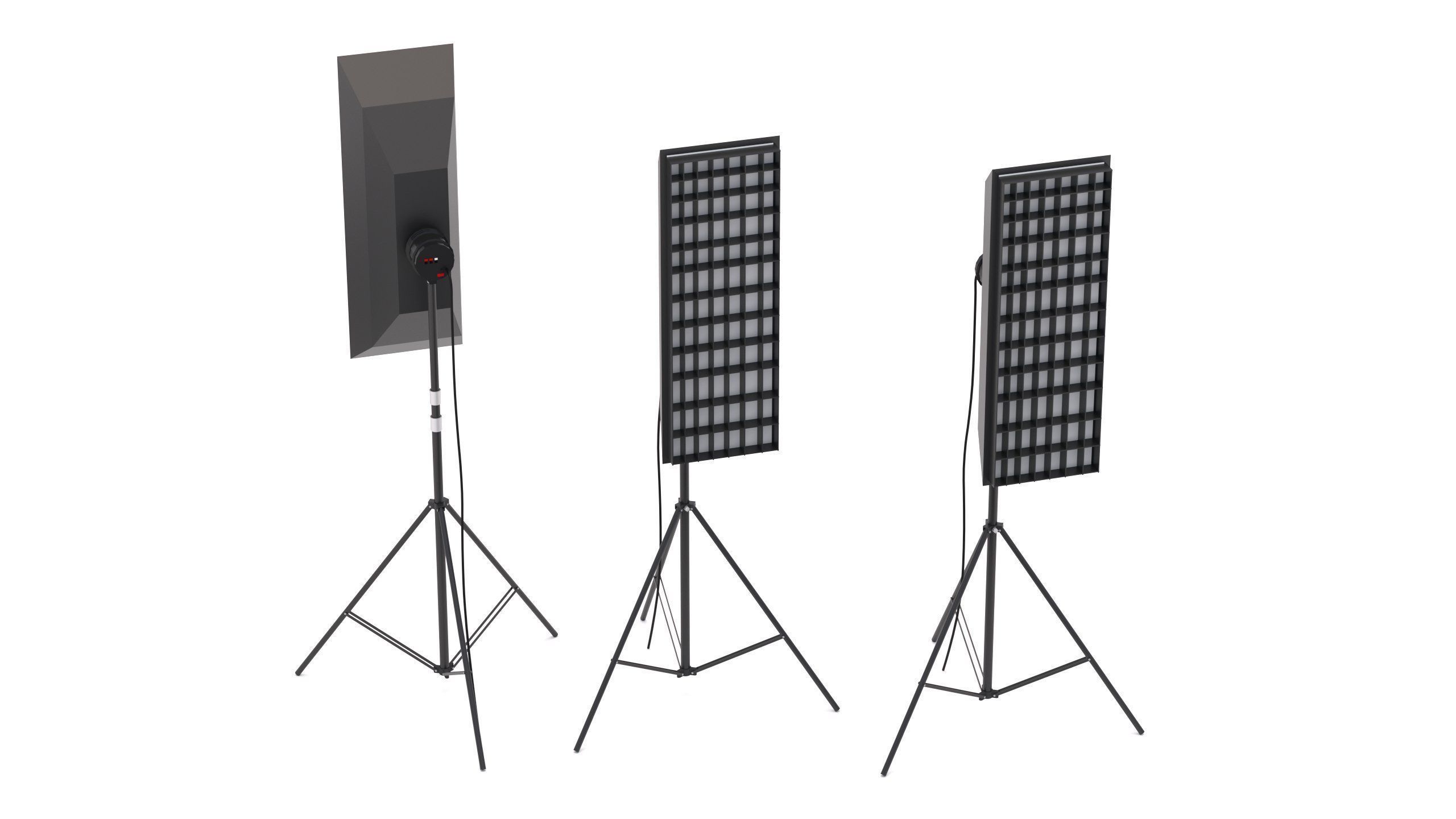 Softbox Studio Light 02 3D model_1