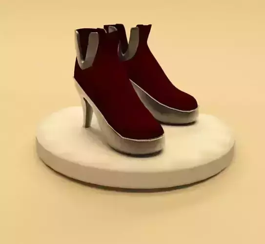 Designer Shoes Low-poly 3D model