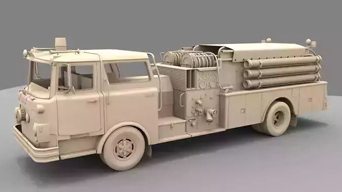 Firetruck M CF 1978 3D model