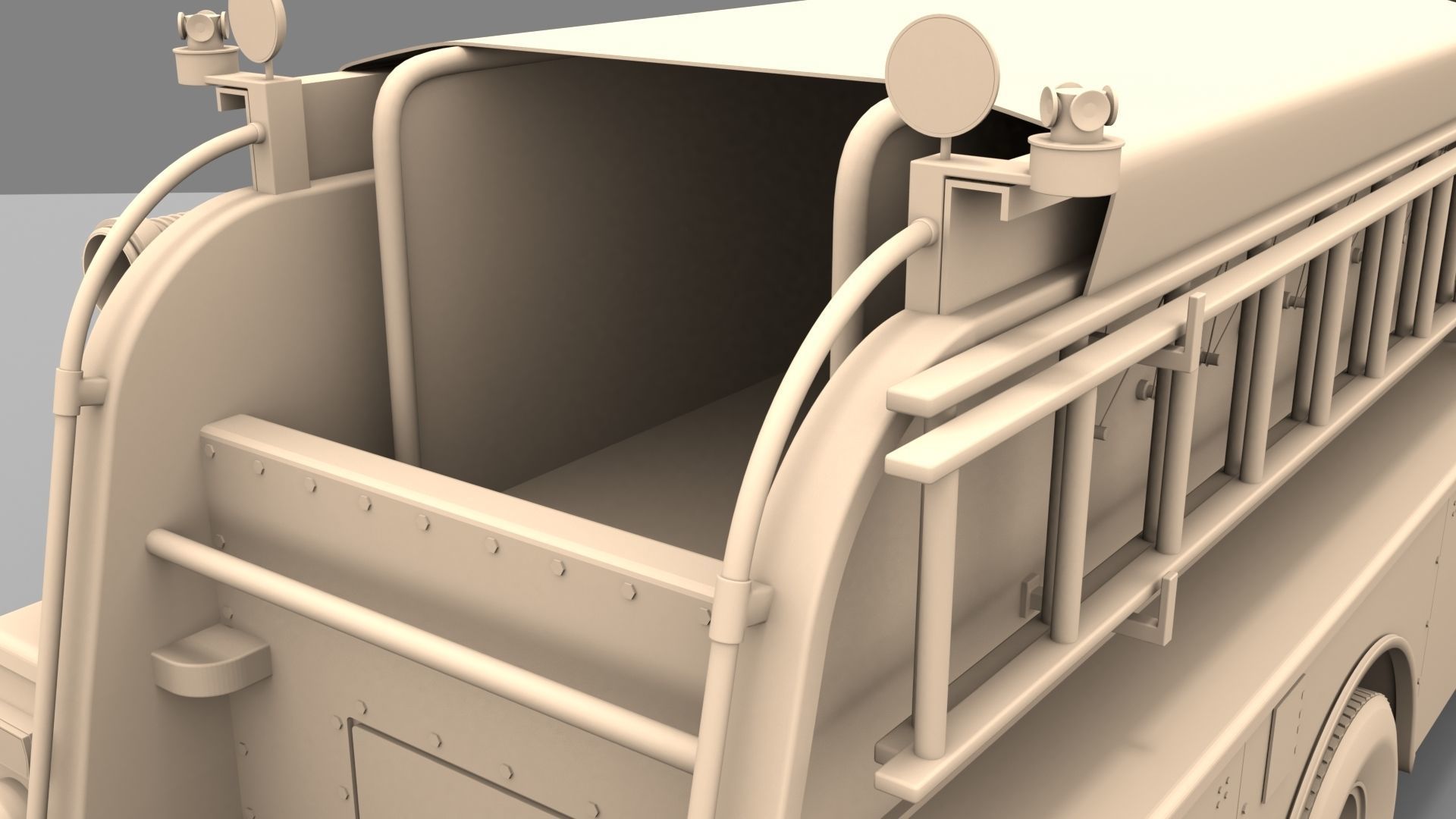 Firetruck M CF 1978 3D model_8