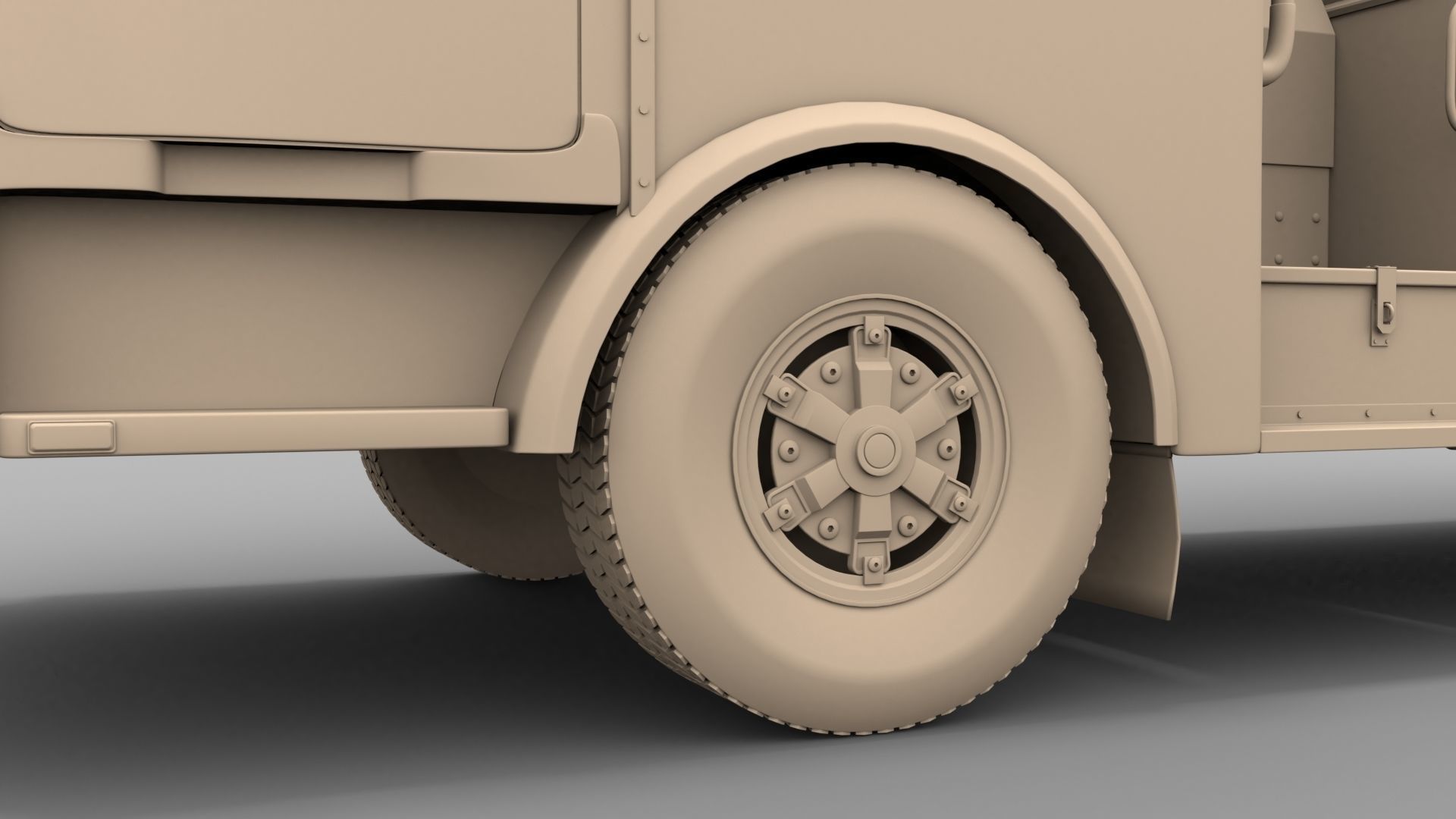 Firetruck M CF 1978 3D model_9