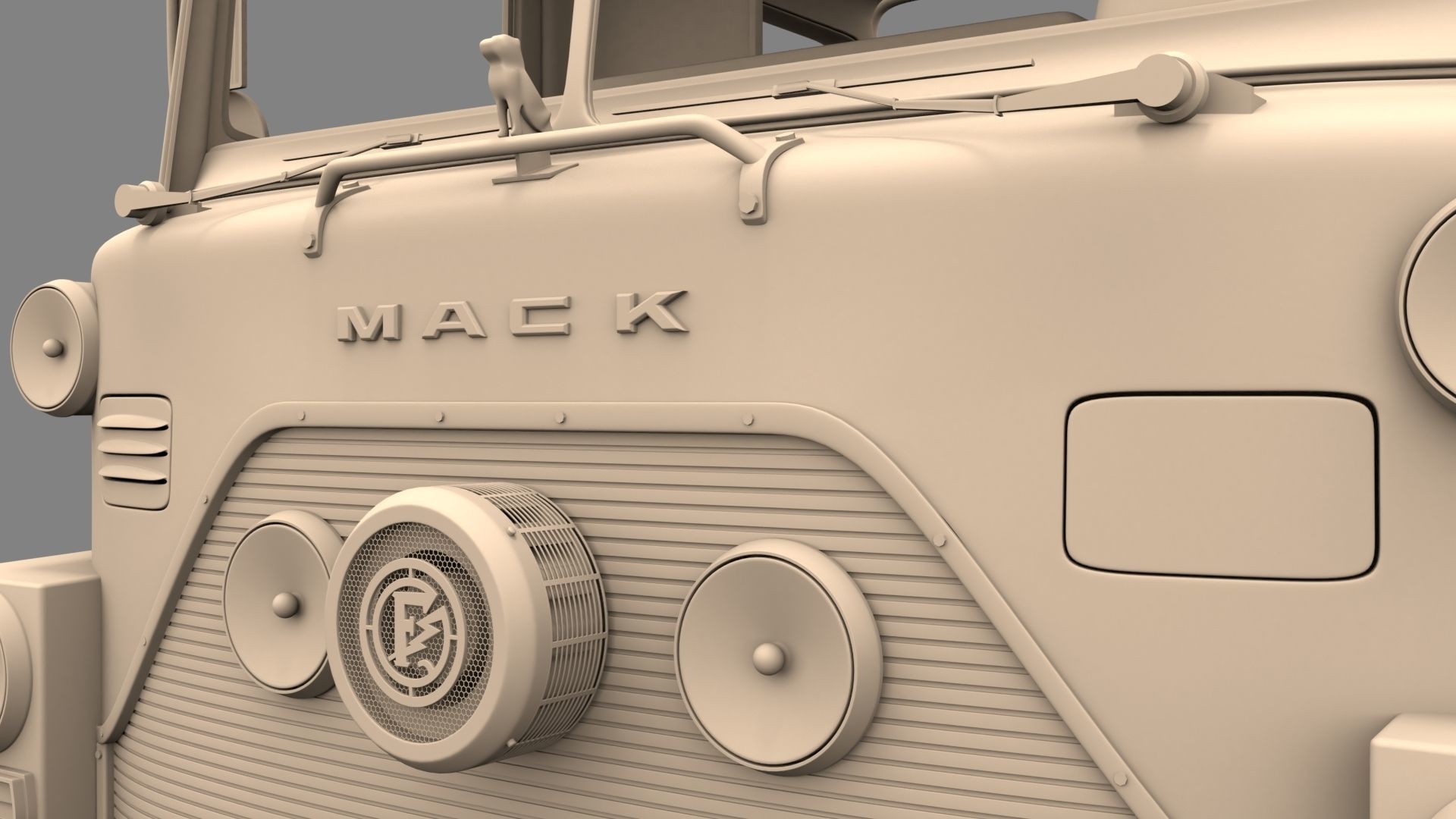 Firetruck M CF 1978 3D model_4