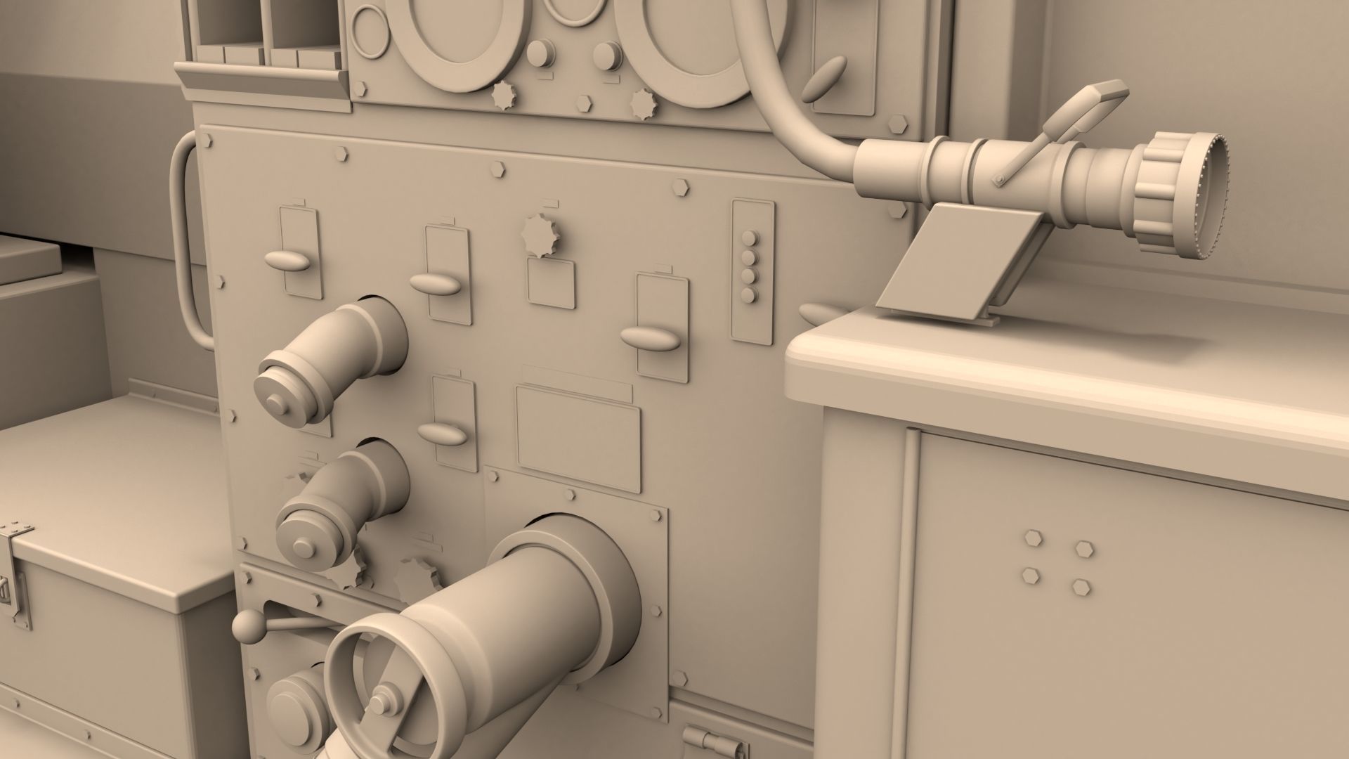 Firetruck M CF 1978 3D model_6