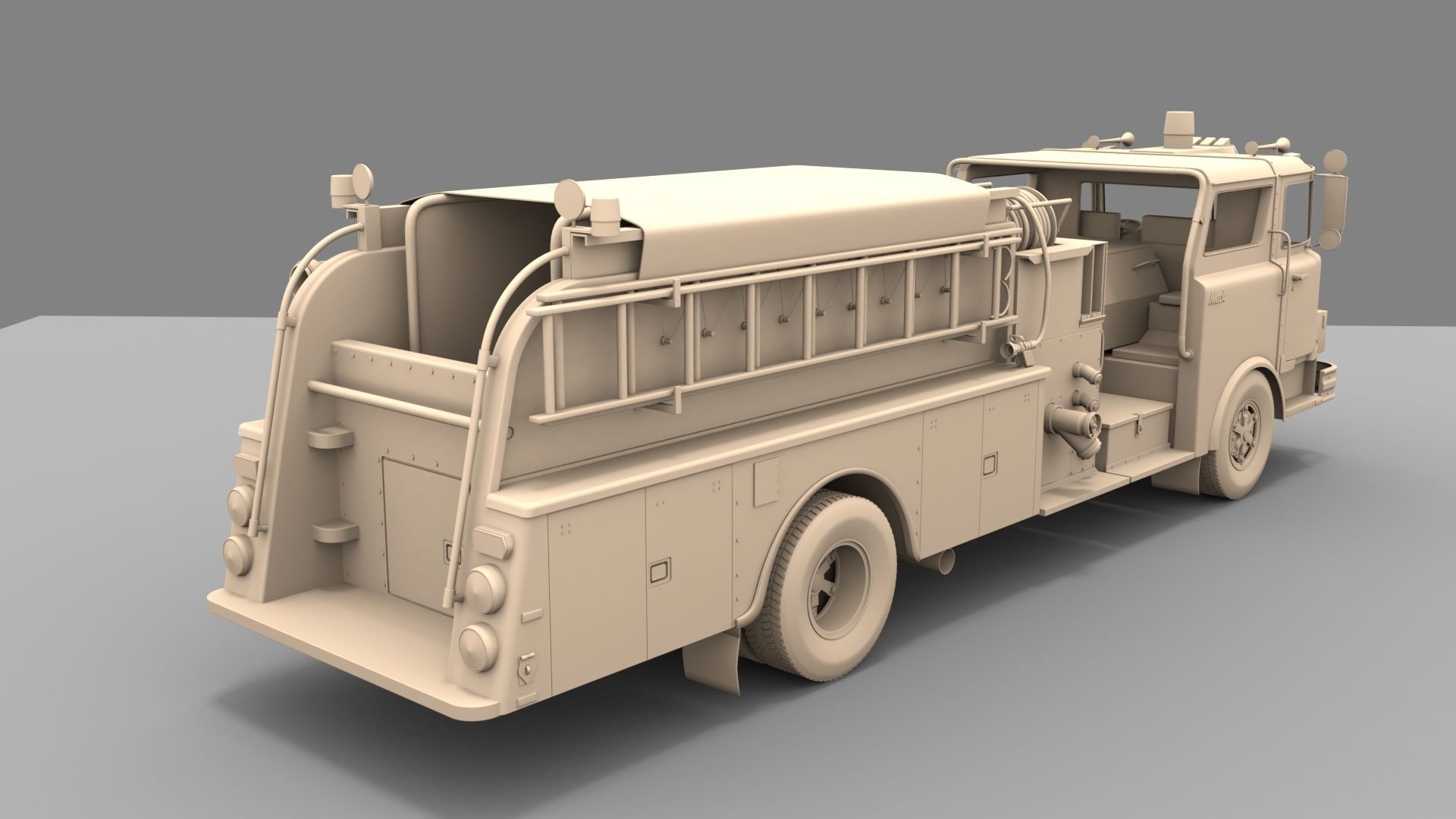 Firetruck M CF 1978 3D model_1