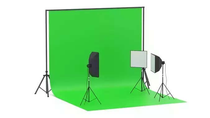 Photo Studio Softbox with Green Screen