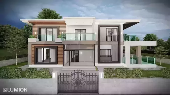 3d villa house model architecture 3D model