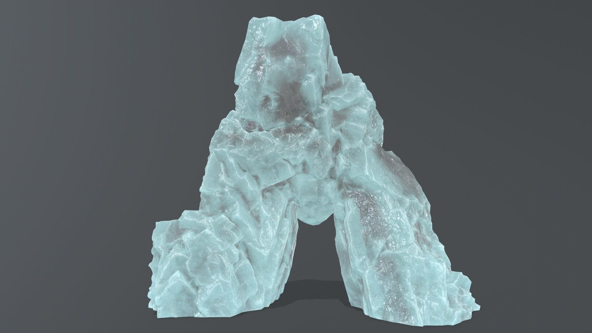 Skull Cave Low-poly 3D model_8