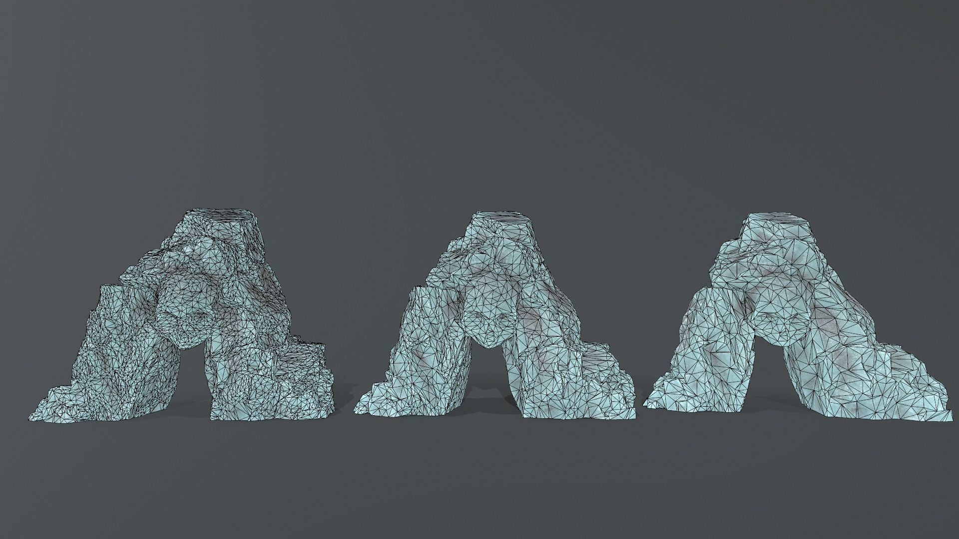 Skull Cave Low-poly 3D model_2