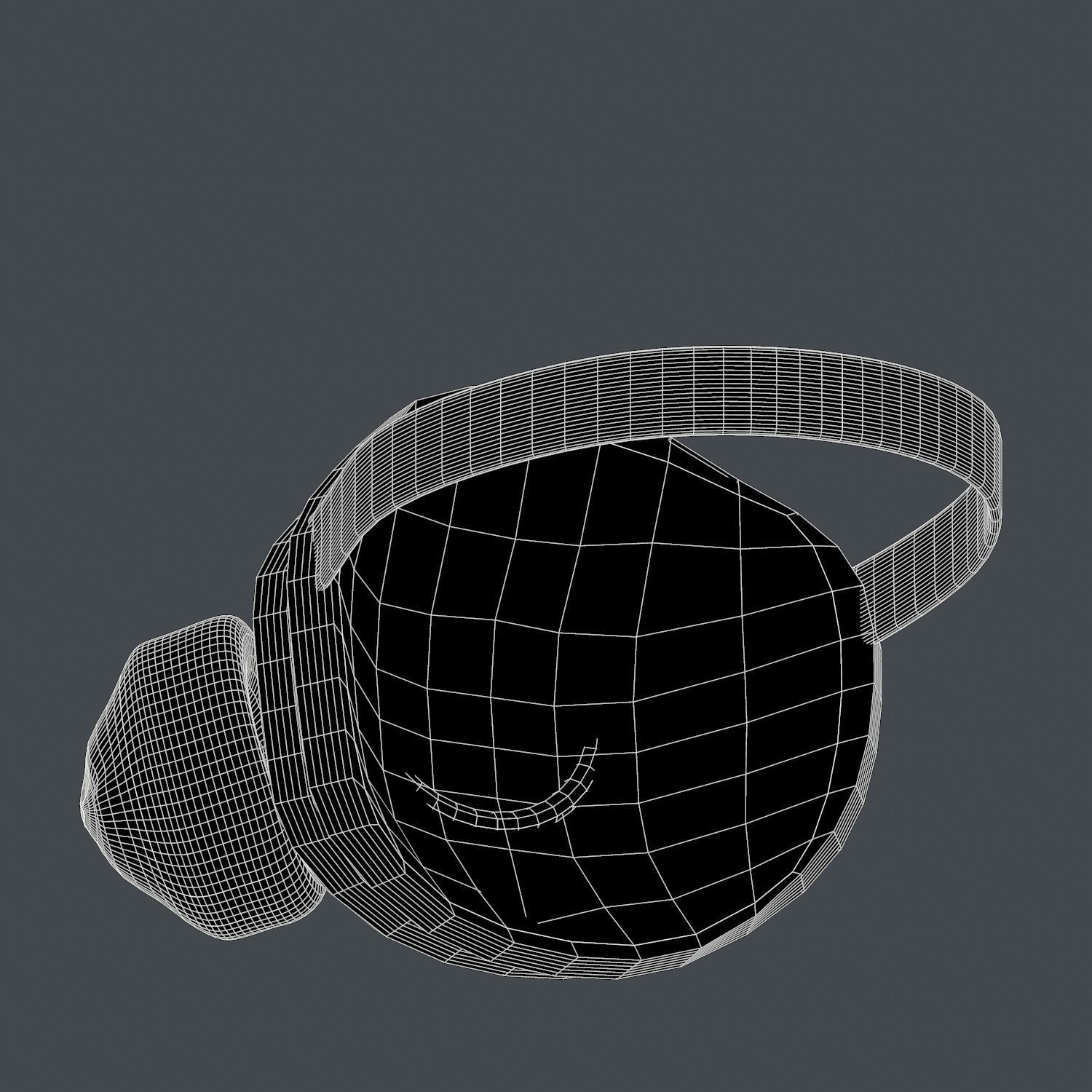 Gas mask helmet 3d model scifi Low-poly Low-poly Low-poly 3D model_6