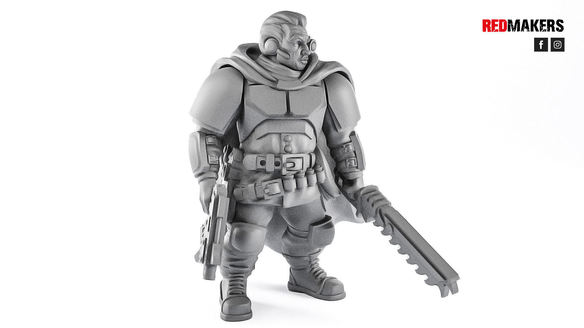 Alpha troops - Lieutenant of the Imperial Force 3D print model_4