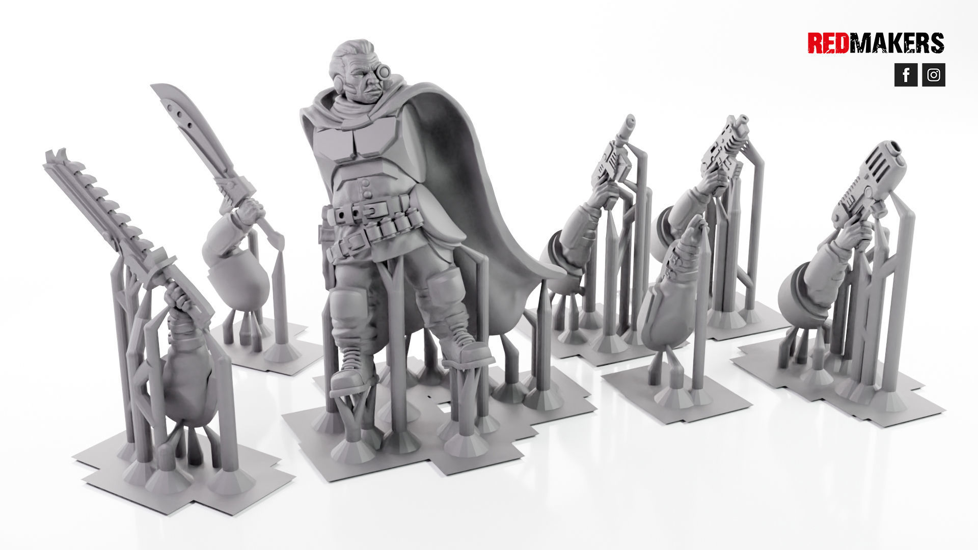 Alpha troops - Lieutenant of the Imperial Force 3D print model_2