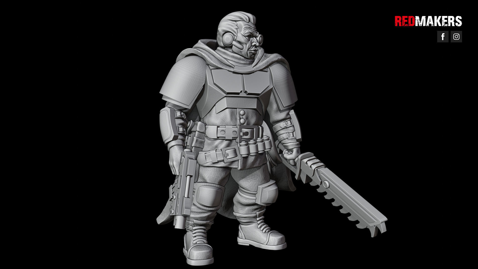 Alpha troops - Lieutenant of the Imperial Force 3D print model_12