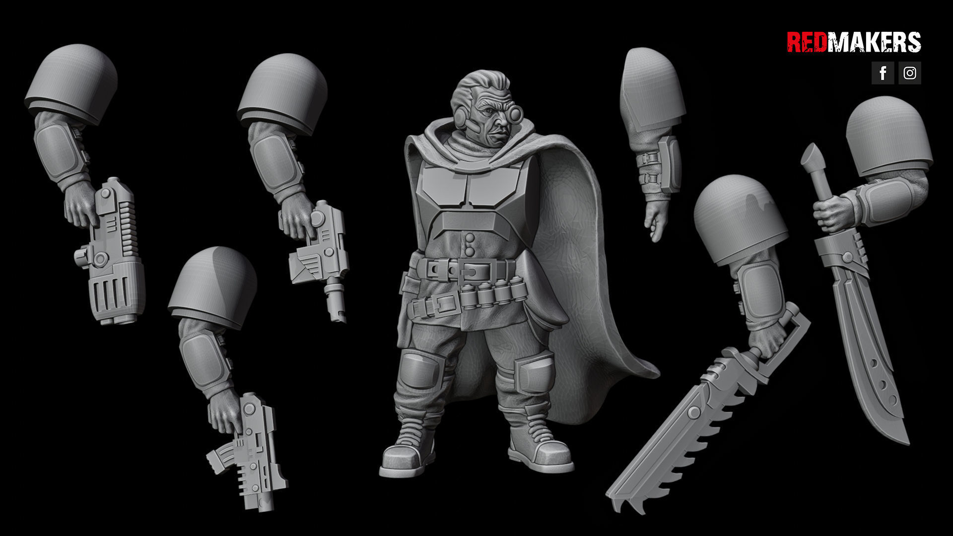Alpha troops - Lieutenant of the Imperial Force 3D print model_16