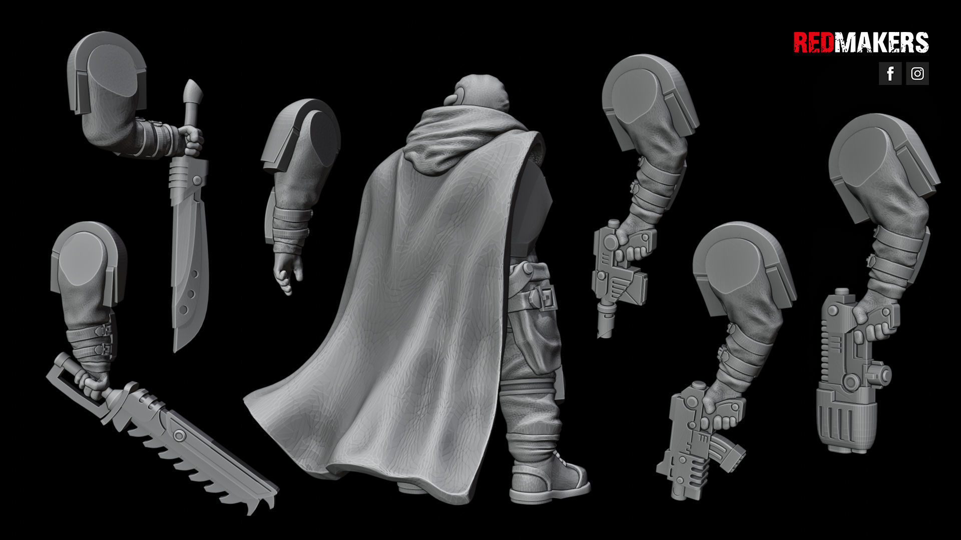Alpha troops - Lieutenant of the Imperial Force 3D print model_17