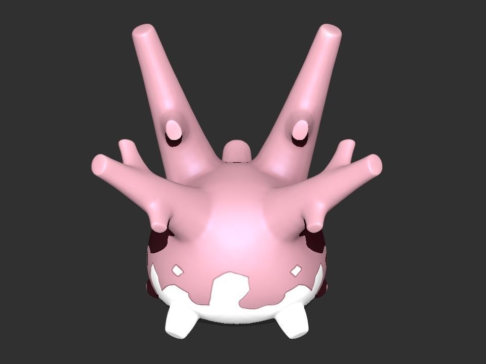 Corsola STL pokemon 3D print model_2