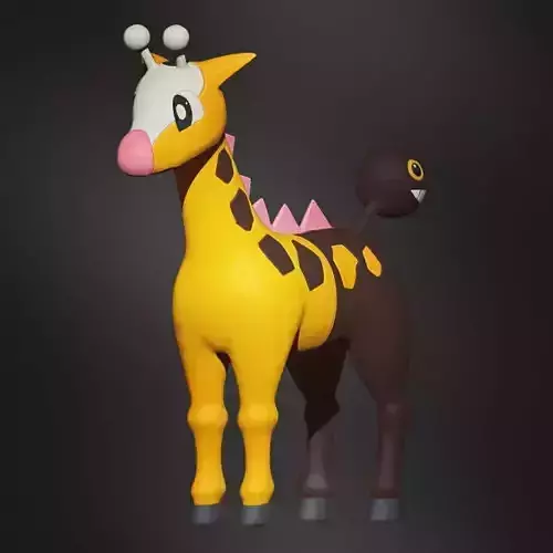 Girafarig STL pokemon giraffe