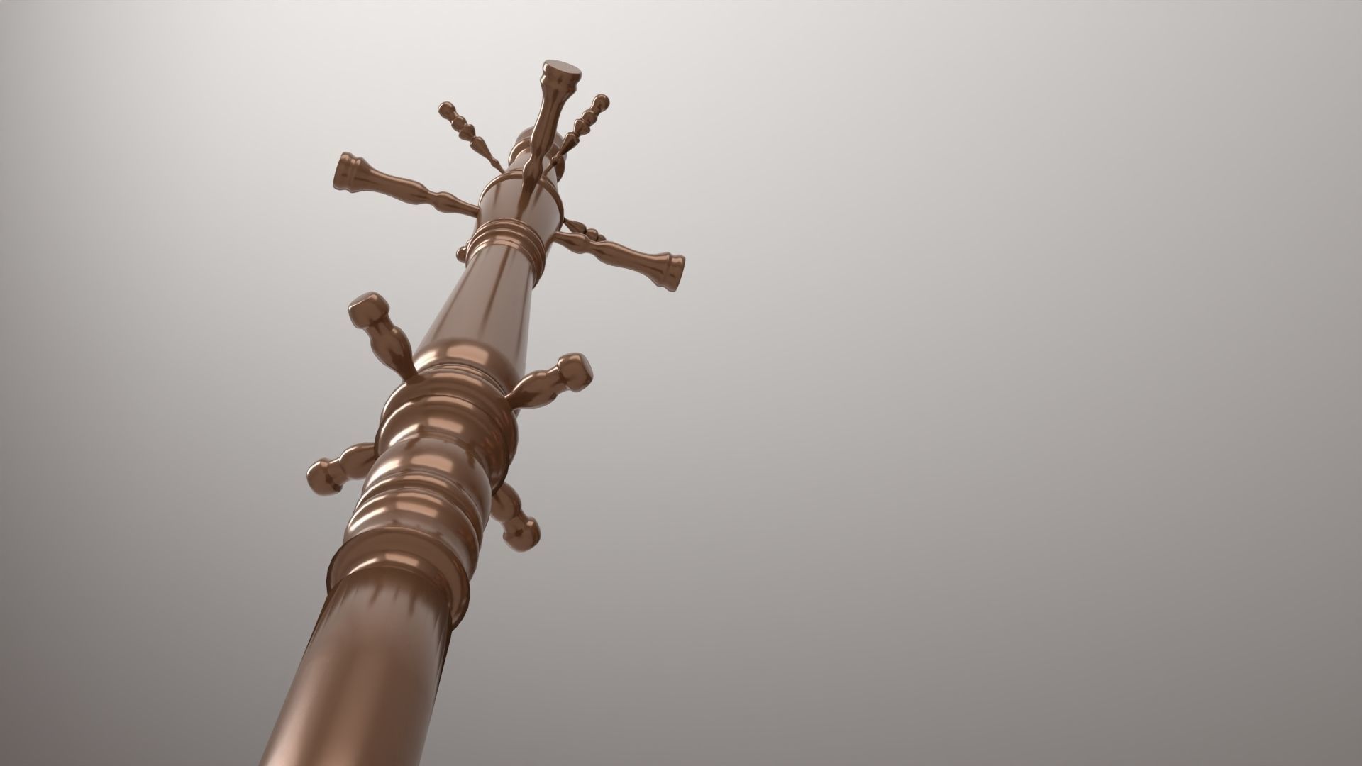 Coat Racks And Umbrella Holder 3D model_2