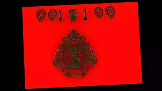lakhsmi pendant necklace kasu