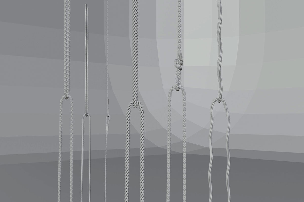 Sample ropes 3d models set 3D model_14