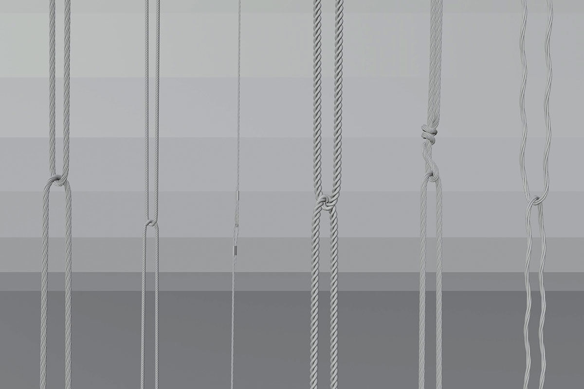 Sample ropes 3d models set 3D model_13