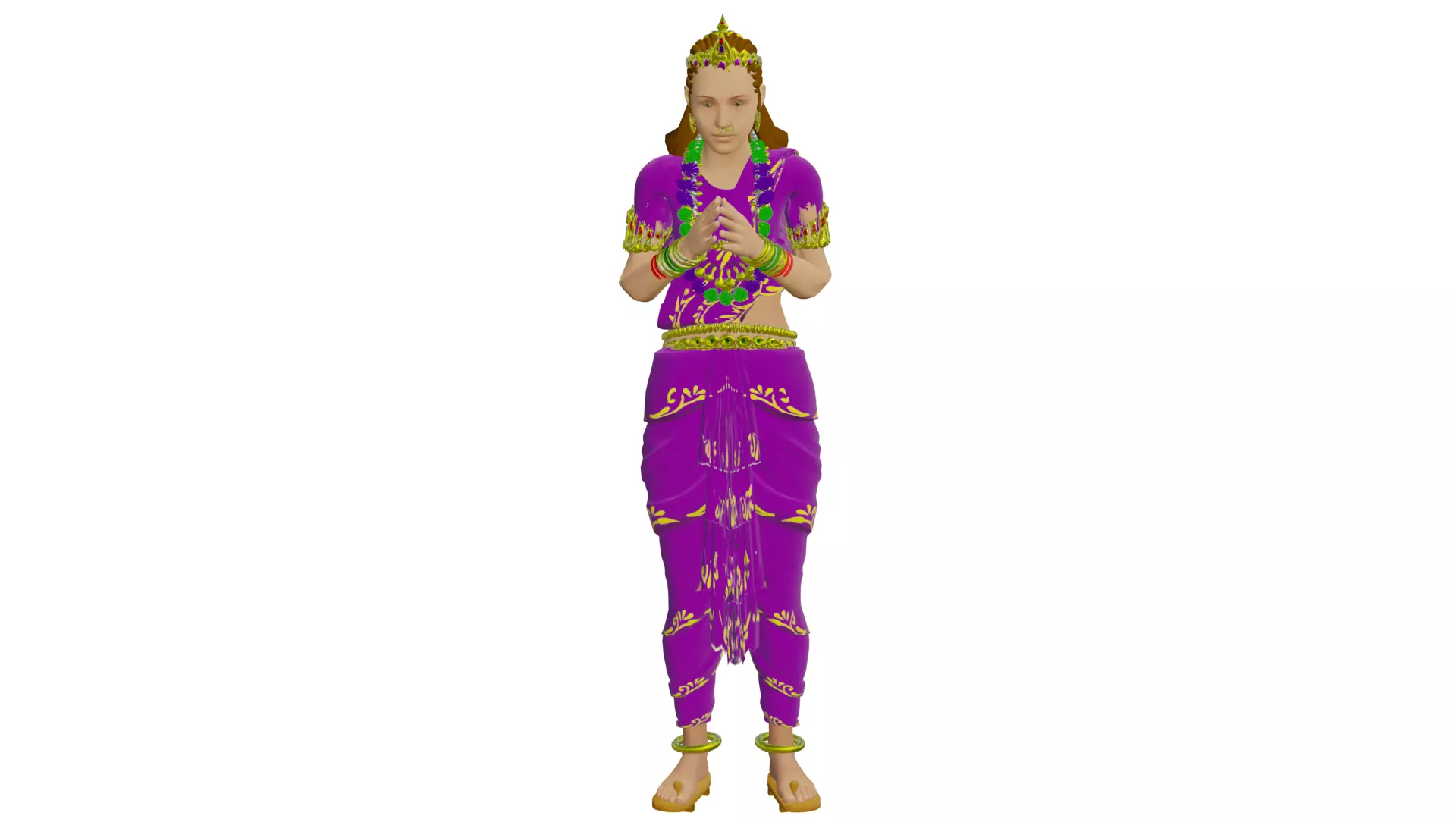 Greeting devi 4 3D model_0