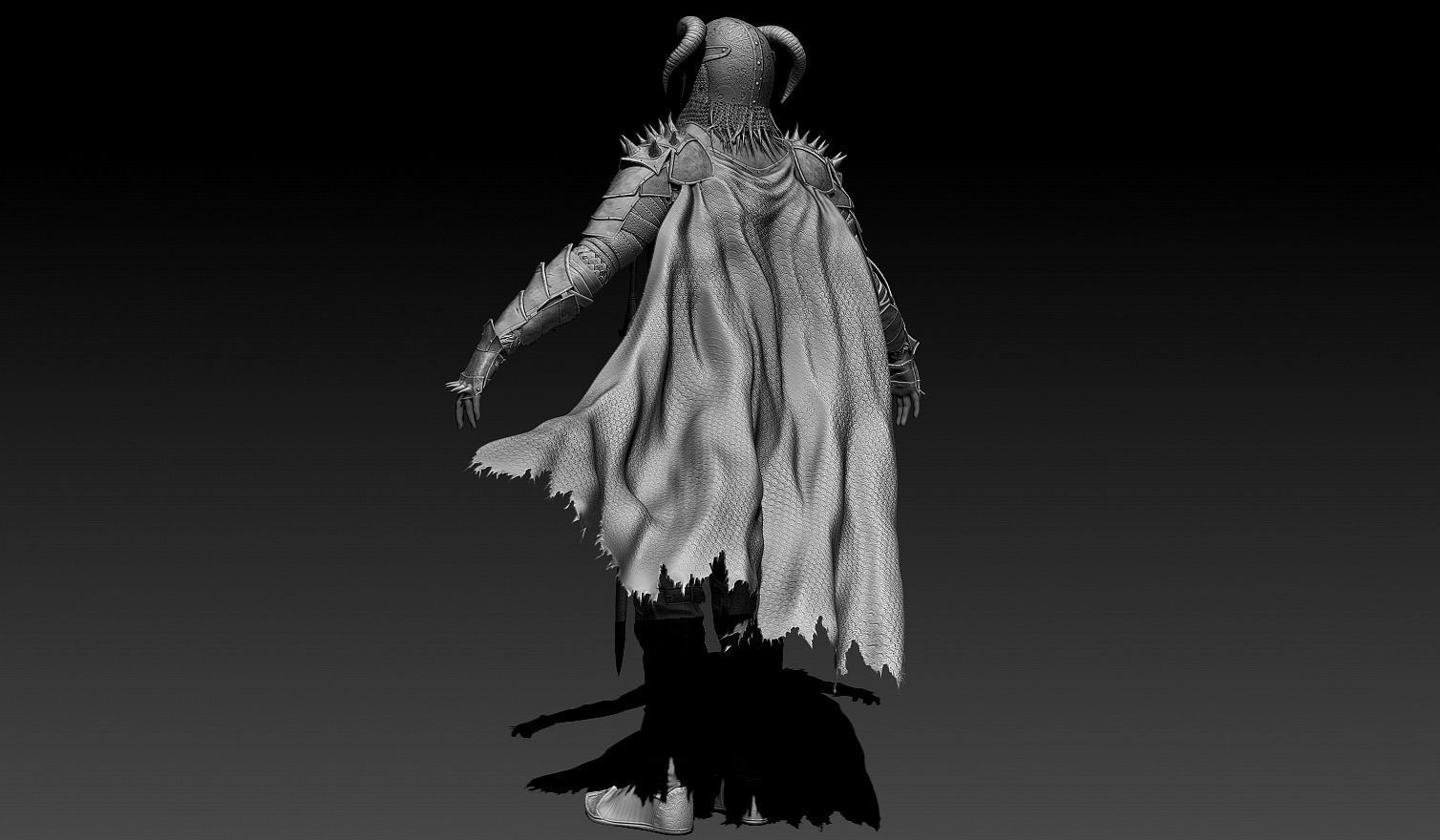 Scandinavian Warrior Neutral Pose 3D model_6