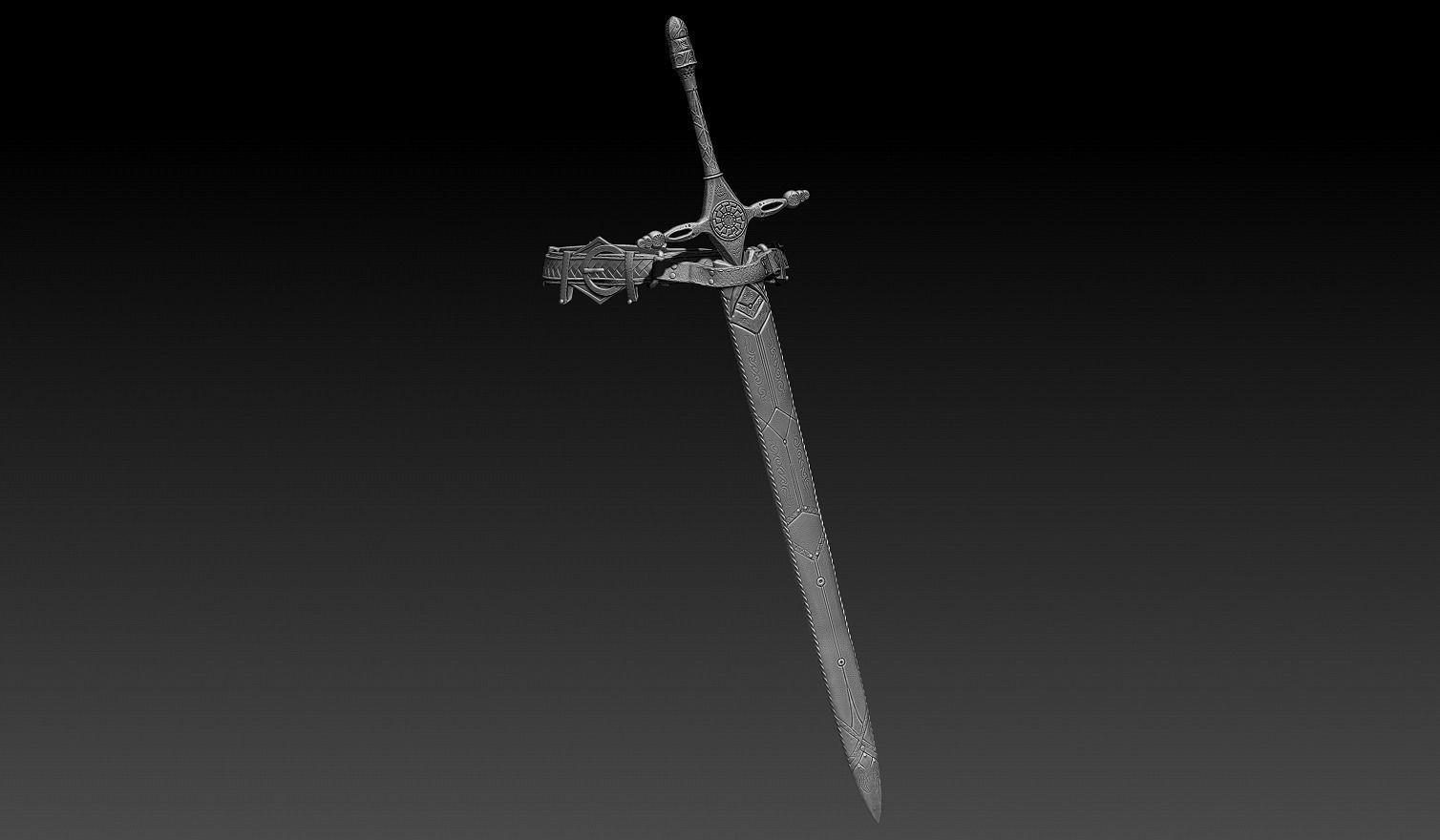 Scandinavian Warrior Neutral Pose 3D model_12