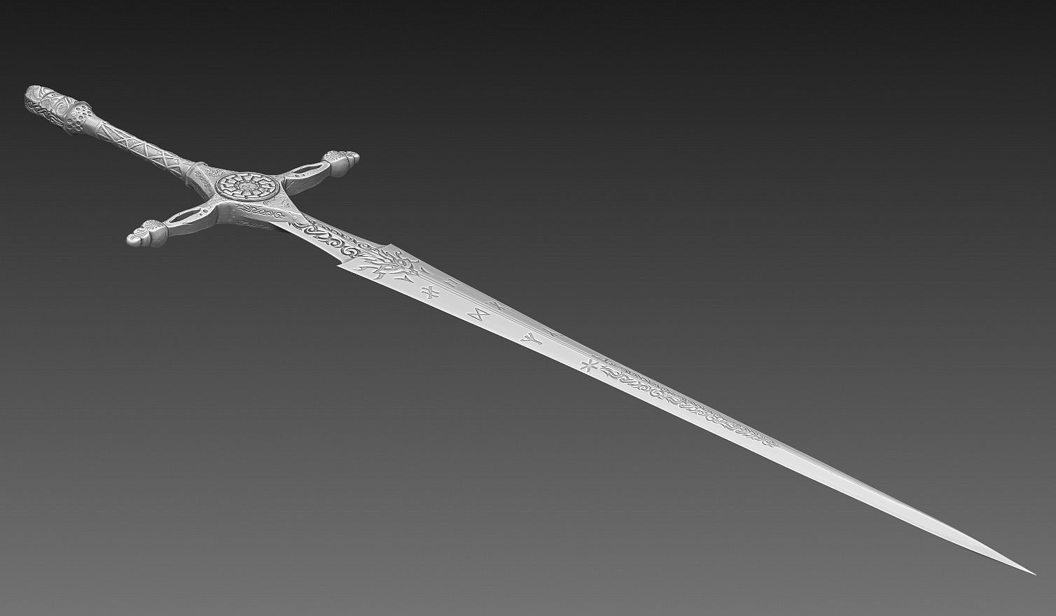 Scandinavian Warrior Neutral Pose 3D model_16