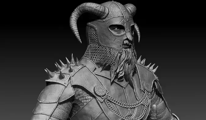 Scandinavian Warrior Neutral Pose