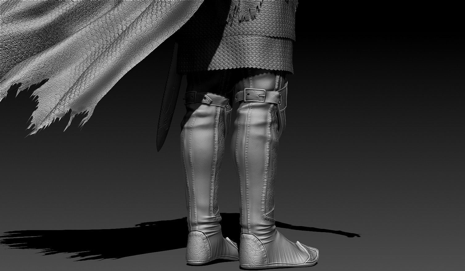 Scandinavian Warrior Neutral Pose 3D model_5